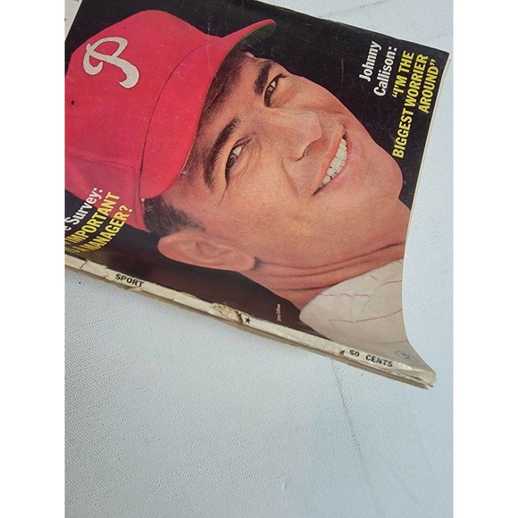 Vintage 1960s Sport Magazine Philadelphia Phillies Johnny Callison NFL 1965 VTG - Picture 2 of 5